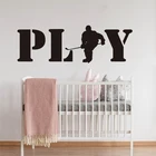 Играть в хоккей стены Стикеры льда спортивные хоккейные плеер Наклейка на стену для детей для свадебного зала, аудитории игровая комната винил домашний декор