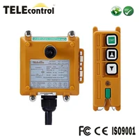 Portable and Pocket type Telecontrol 1 transmitter 1 receiver  2 keys double speed Telecrane wireless remote control F21-2D