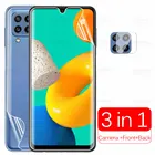 3 в 1, Гидрогелевая Защитная пленка для задней панели камеры Samsung Galaxy M32 2021 M 32 SM-M325F 6,4 дюйма