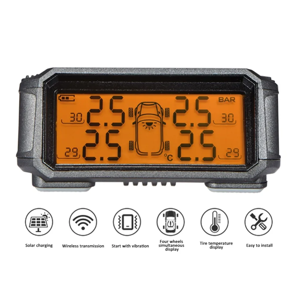 Система контроля давления в шинах TPMS 4 колеса внутренний внешний датчик