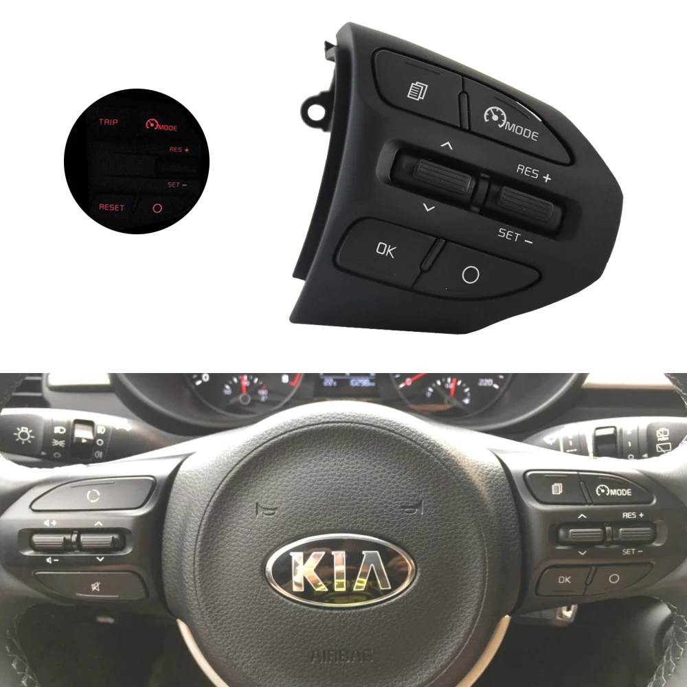 Рулевое колесо для ПК для Kia RIO K2 Рулевое управление пульт дистанционного управления Кнопка переключения Bluetooth громкость телефона- Автогонки