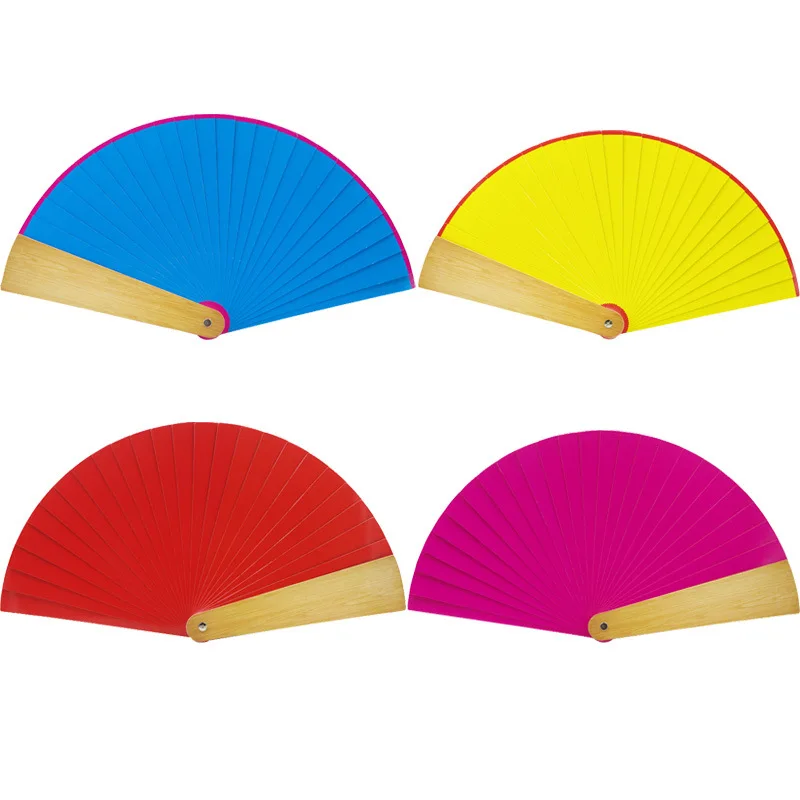 

1 set Four Color Magic Fan Color Changing Fan Magic Tricks Magician Stage Gimmick Props Comedy Close Up Illusion
