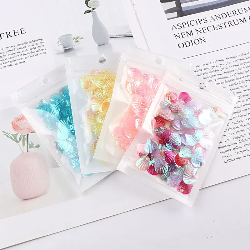 13mm Sea Shell Sequins PVC Loose Sequins Paillette Sewing Craft For Wedding Decoration Garment Dress Shoe Caps DIY Accessory