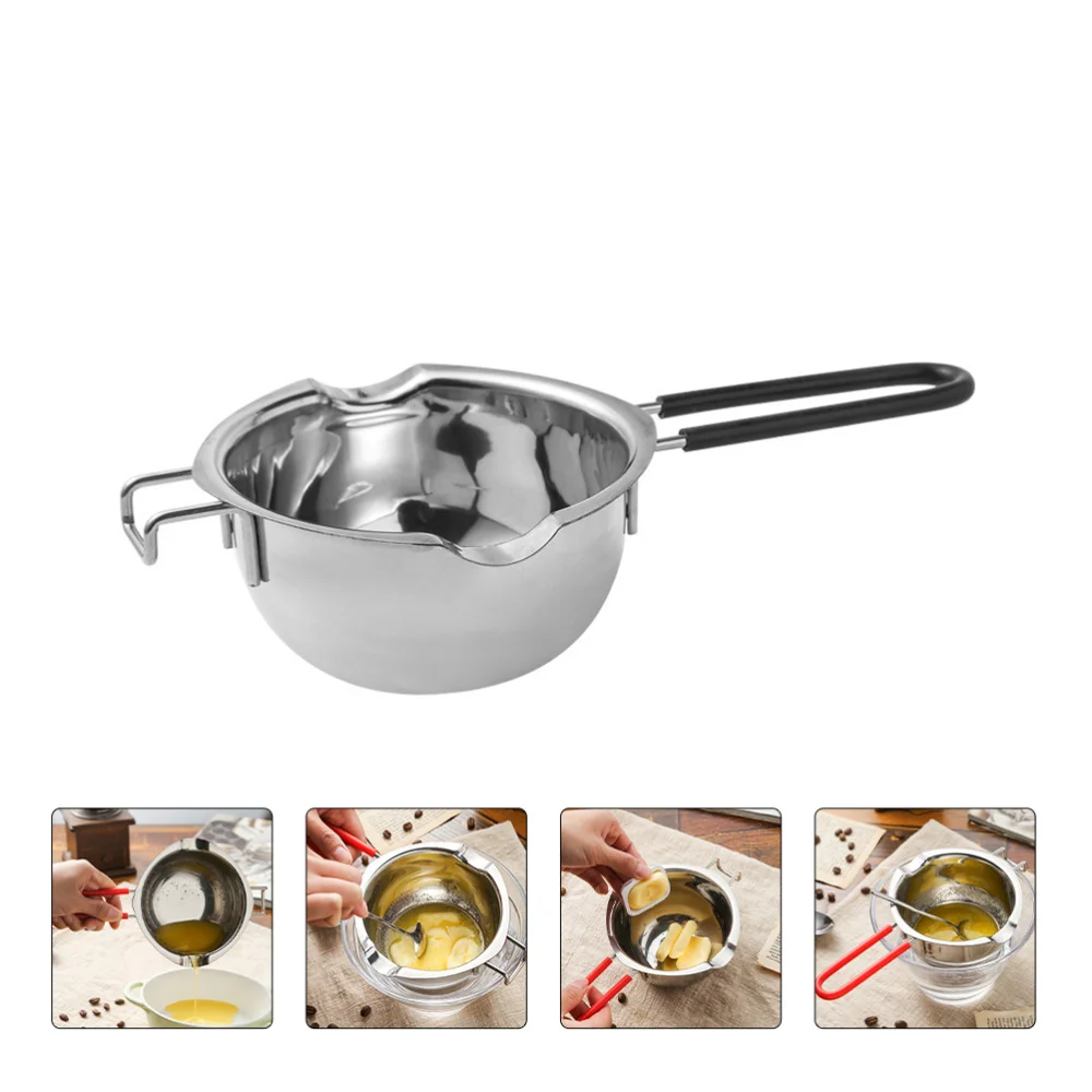 

2pcs Stainless Chocolate Butter Melting Pot Pan Home Kitchen Bowl Boiler