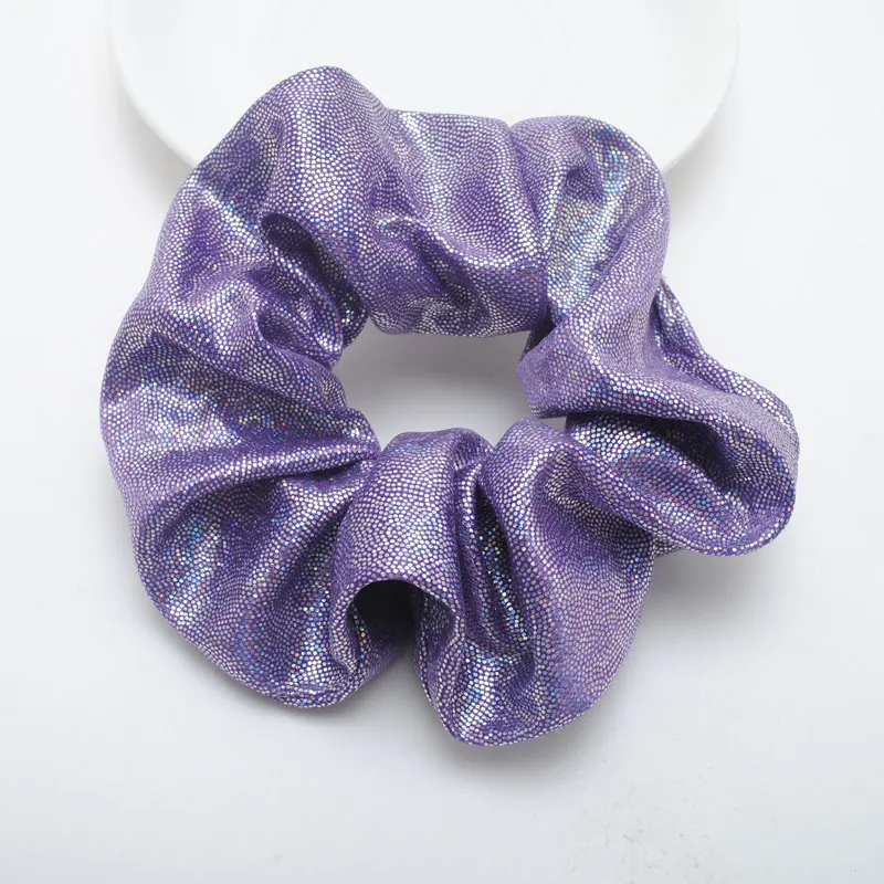 Purple 6 piece 6 шт., новинка, женские резинки для волос, блестящая резинка для волос, нормальный размер, резинка для волос, модный подарок, аксессуары для волос - Цвет: Purple 6 piece