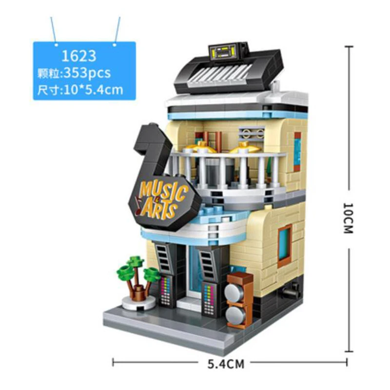 LOZ мини кирпичи архитектура строительный блок для магазина тортов сборка игрушек