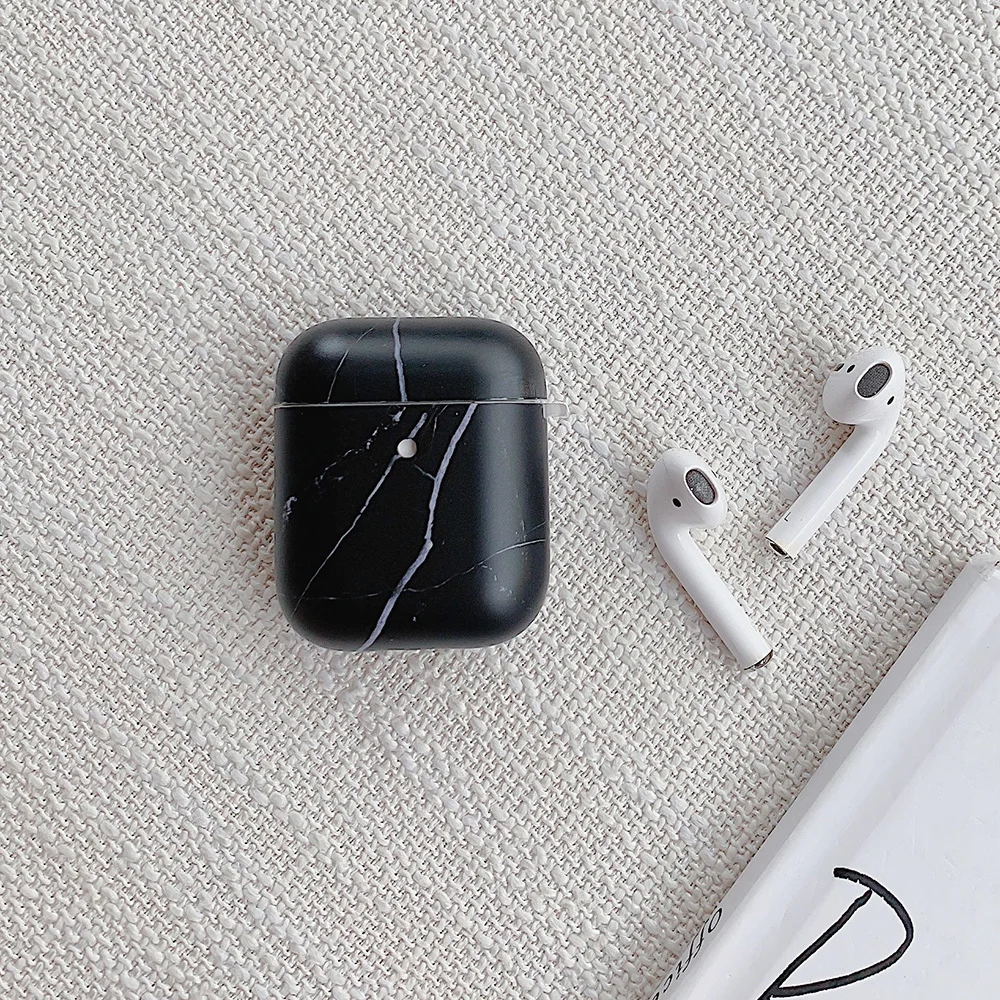 Мраморный чехол для наушников Apple Airpods 2 1 беспроводных Bluetooth защитный AirPods 3 Pro