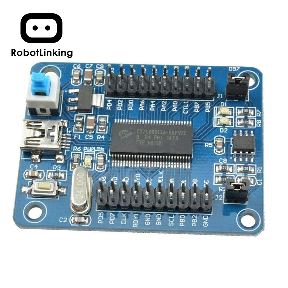 Макетная плата CY7C68013A-56 EZ-USB FX2LP USB2.0 develoe плата модуль логического анализатора EEPROM