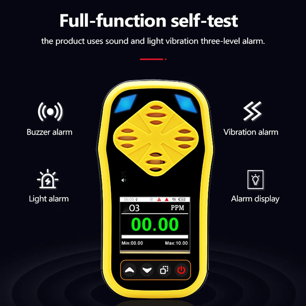 

Ozone Detector Ozone Gas Tester Ozone Analyzer Concentration Detectors with Quick Sensing Multiple Alarms