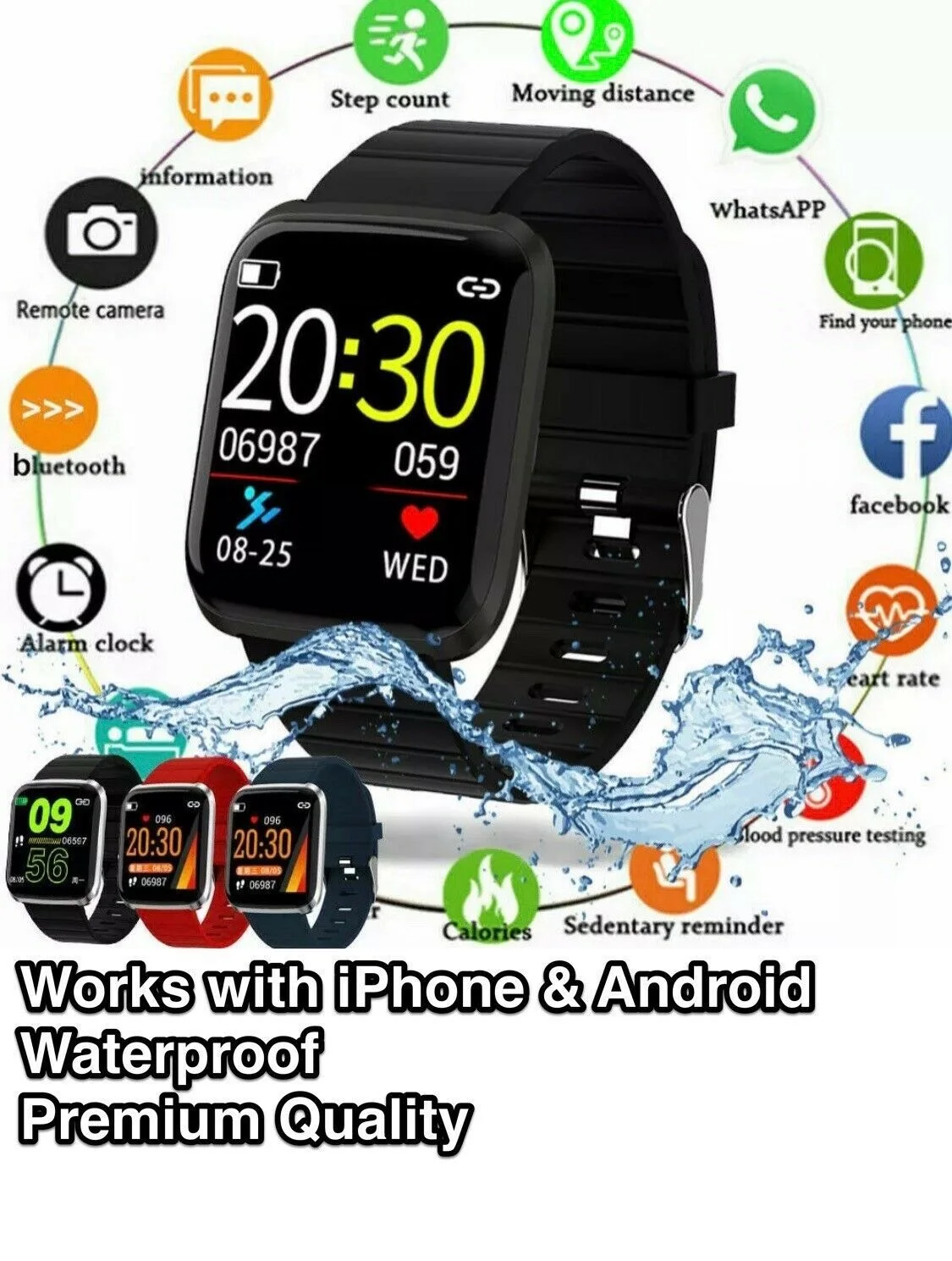 

Смарт-часы FITBIT PRO Bluetooth пульсометр артериальное давление фитнес