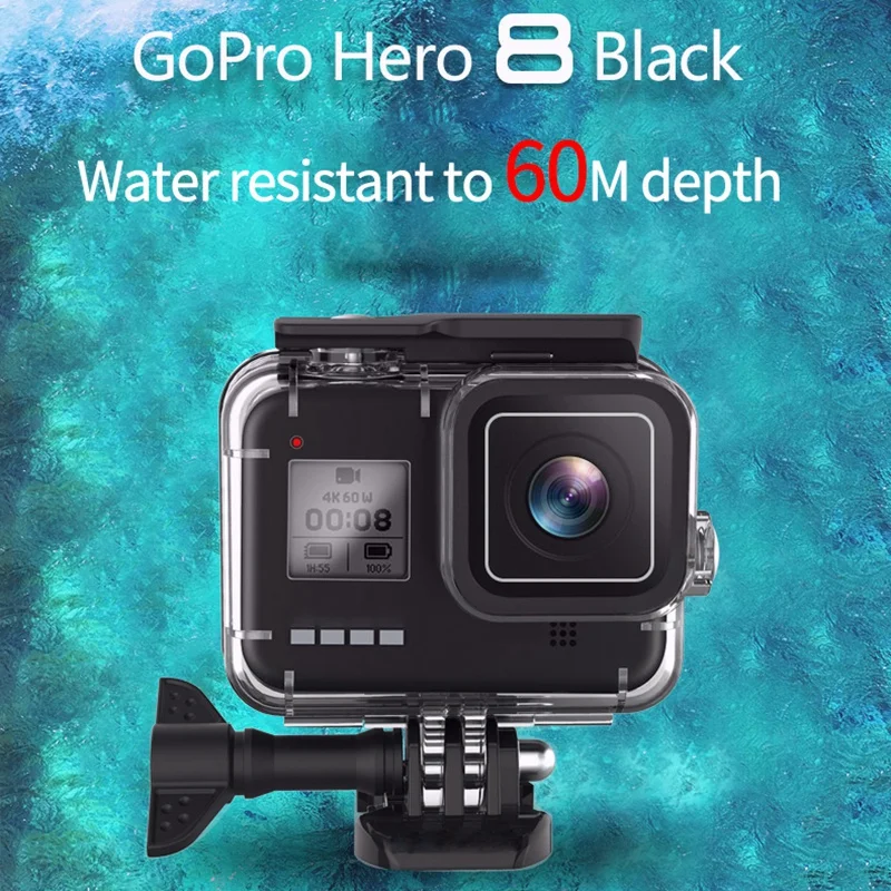 Для GoPro Hero 8 Спортивная камера защита для дайвинга чехол фильтры Gopro8 черная