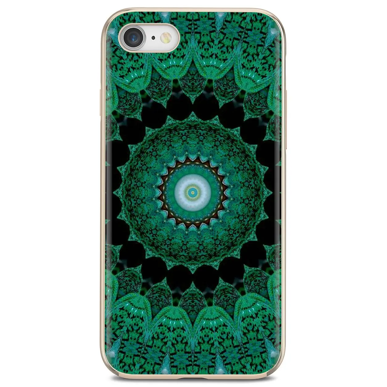 For iPhone iPod Touch 11 12 Pro 4 4S 5 5S SE 5C 6 6S 7 8 X XR XS Plus Max 2020 Soft Case Lace metallic Mandala Flower Paisley 07 | Мобильные