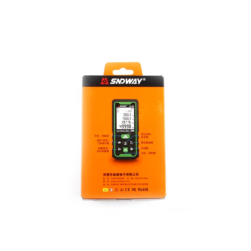 SW 50G SNDWAY Новый карманный портативный высокоточный лазерный дальномер 50