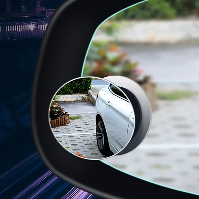 

Cafele 360 Degree HD Car Mirror Blind Spot Mirror Extra Wide Angle Auto Rearview Rimless Mirrors Adjustable Round Convex Mirror
