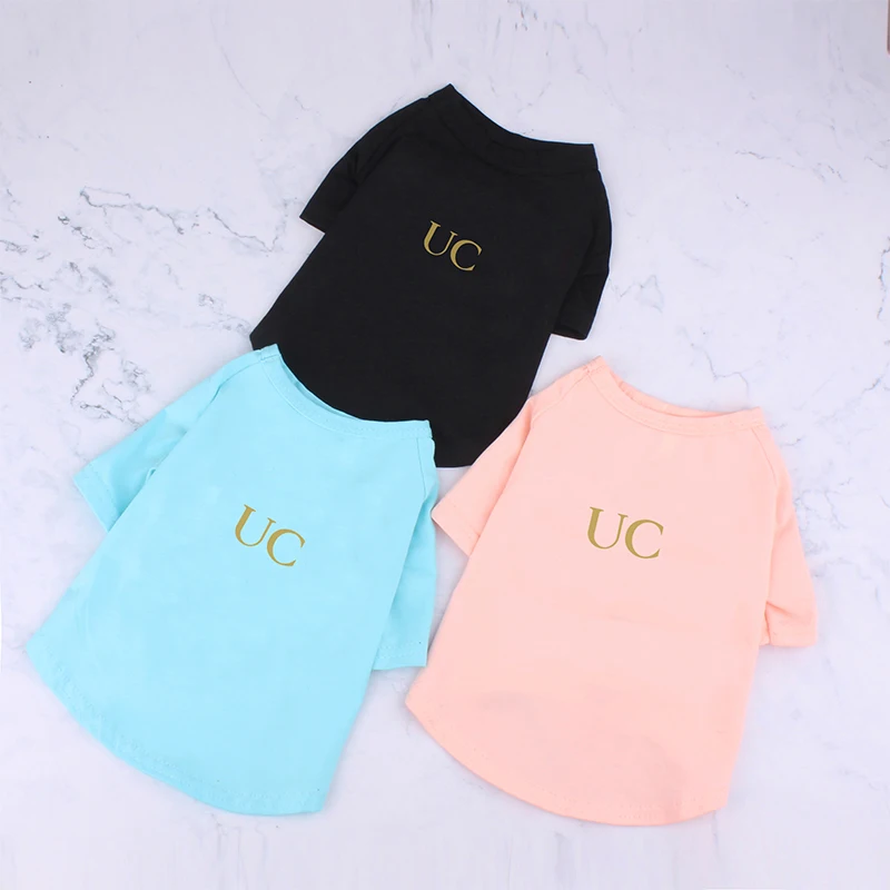 Футболка для собак свитер роскошная дизайнерская одежда крутая и дышащая