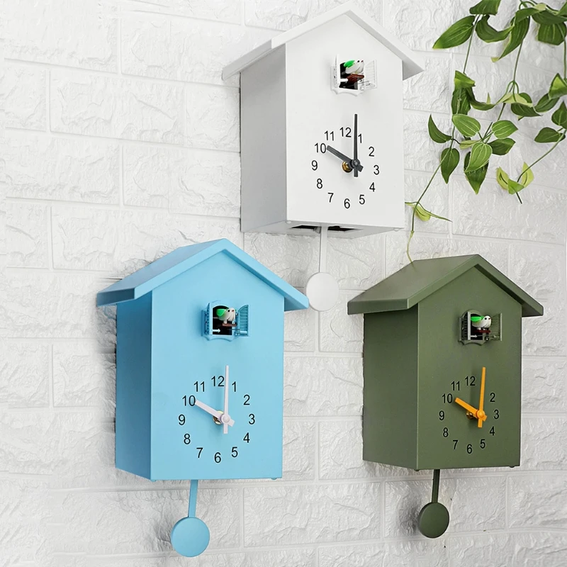 reloj de pared часы электронные Модный пластиковый часов с кукушкой настенные