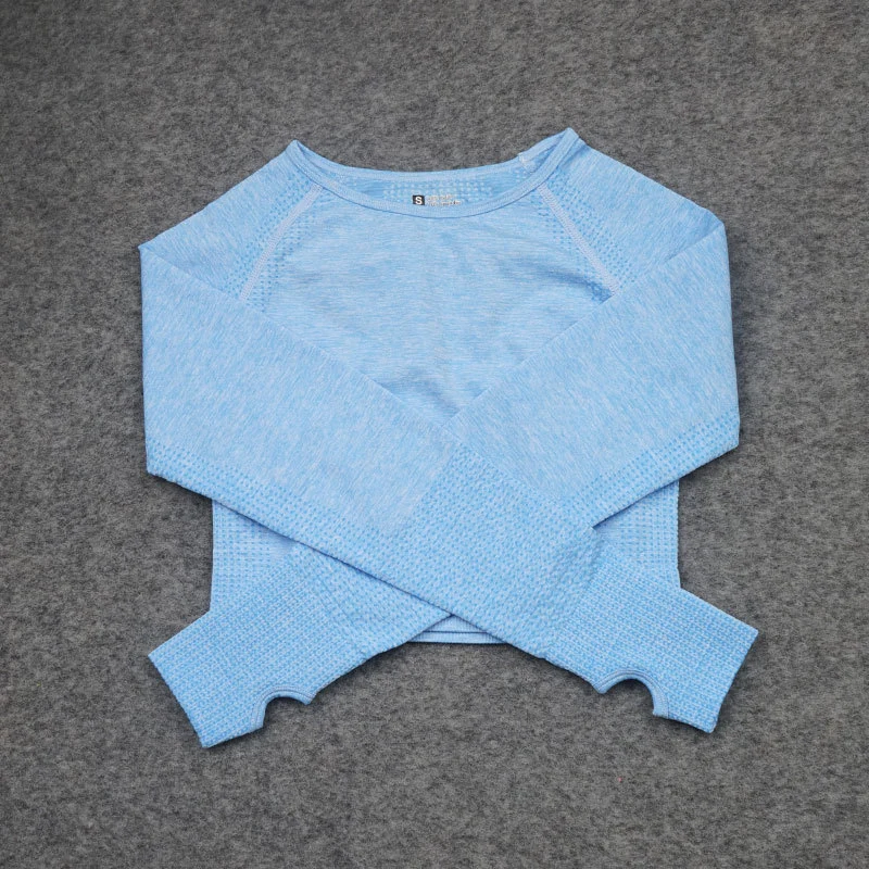 

WOHUADI 2021 Seamless Women Yoga Set Workout Sportswear Gym Clothing Fitness Crop Top High Waist Leggings Sports Suits