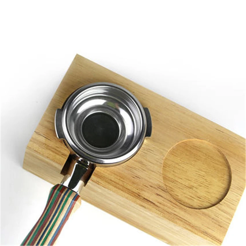 Держатель для кофе с фильтром из цельного дерева подставка эспрессо аксессуары