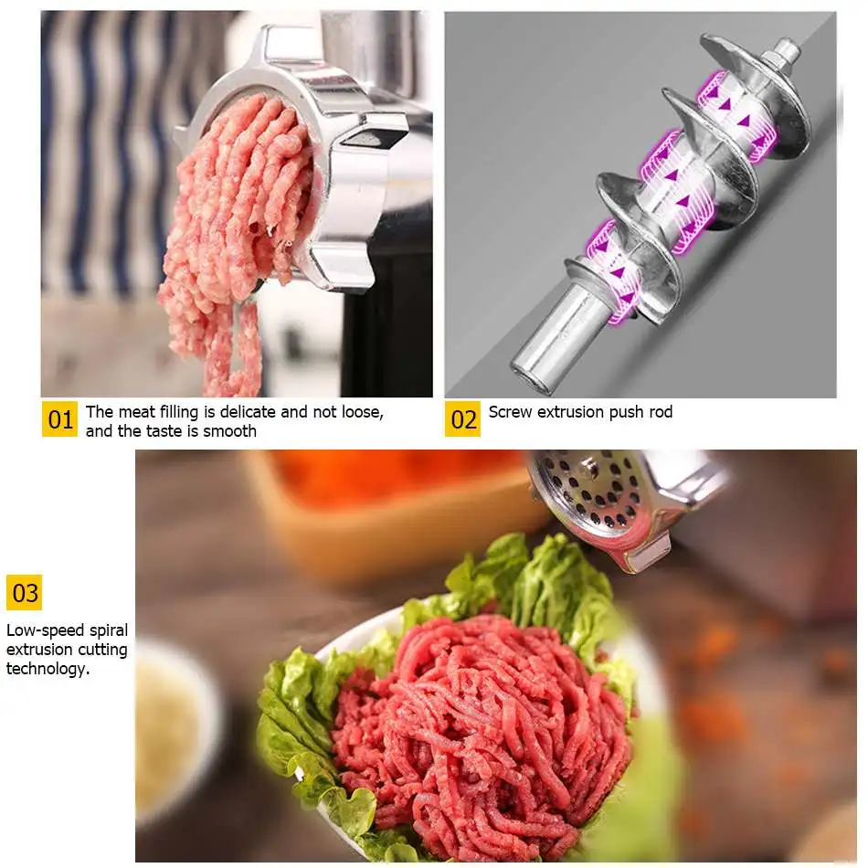 220V 110V Heavy Duty Electric Meat Grinder 2800W Max Powerful Mincer Home Sausage Stuffer Food Processor | Бытовая техника