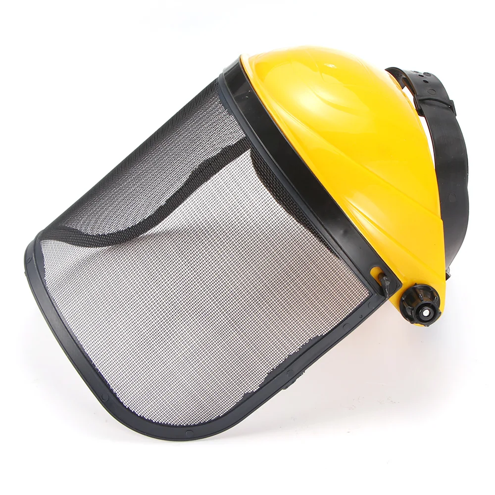 

Trimmer Safety Helmet Forestry Safety Helmet Hat With Full Face Mesh Visor For Logging Brushcutter Forestry Protection