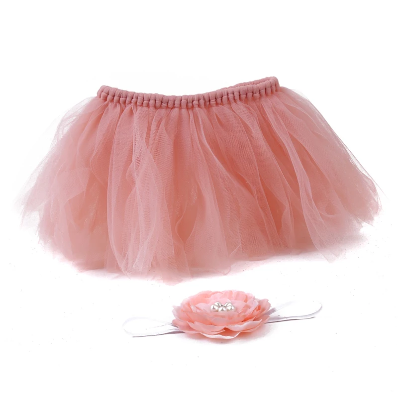 

12 Colors Baby Tutu Skirt Headband Outfit Newborn Photography Props Infant Costume Princess Headband Baby Photography Props