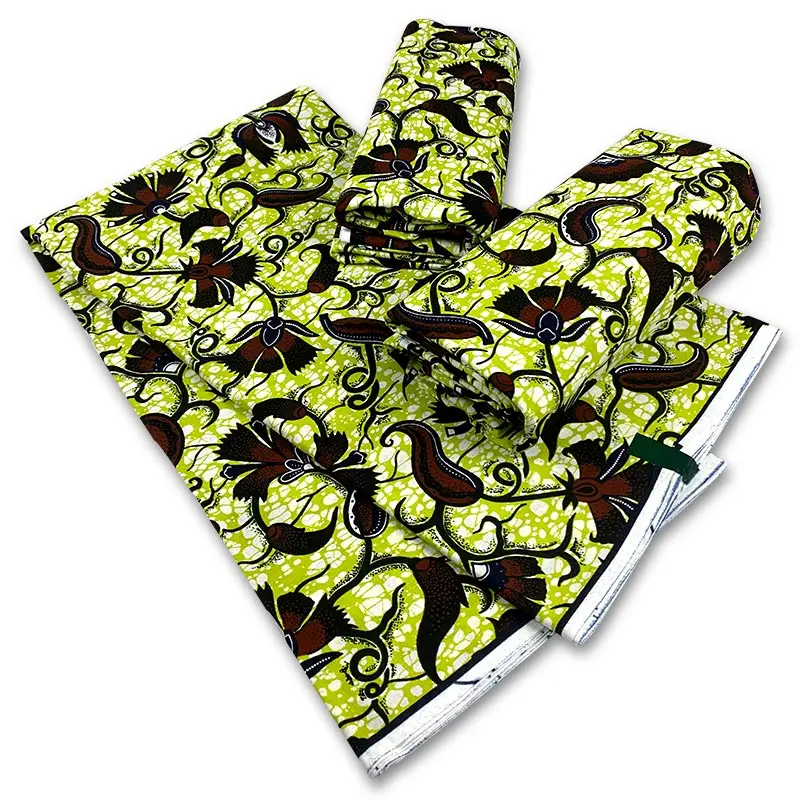 

Ankara wax fabric 2021 high quality African wax print fabric 100% cotton soft guaranteed veritable real wax for dresses