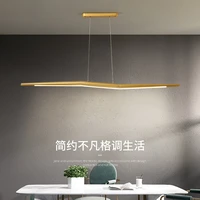 simple led long chandelier modern kitchen whiteblackgold1620w hanging light dining bar office coffee restaurant pendant lamp