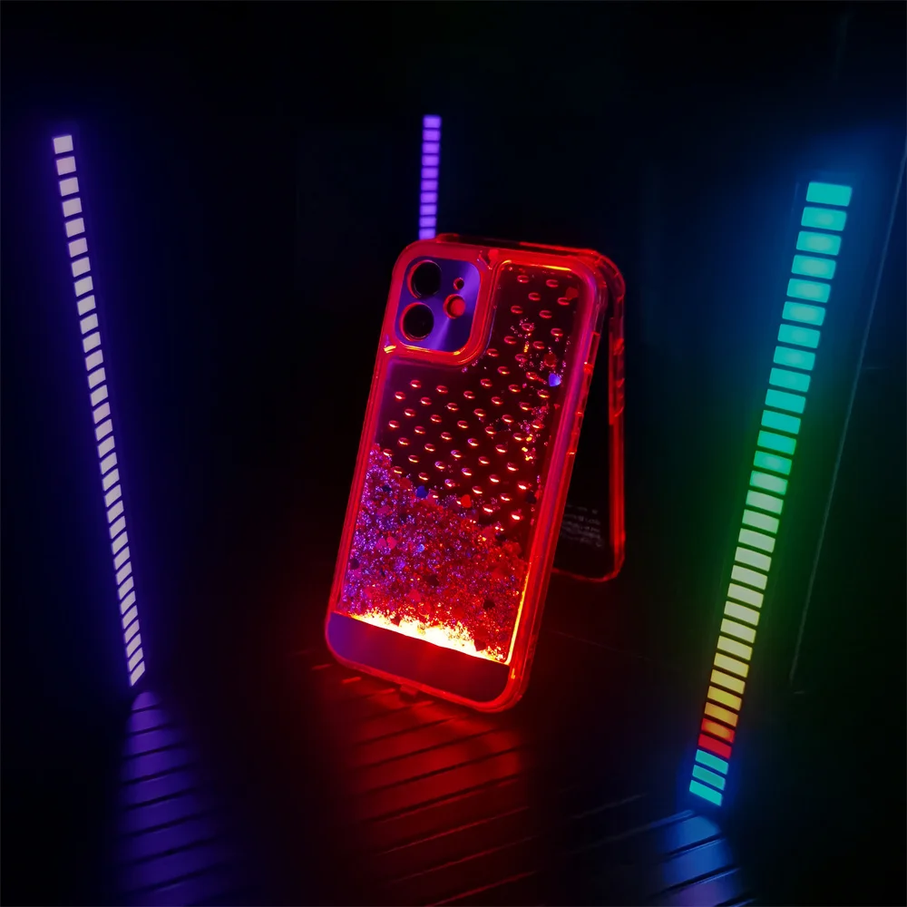 

Luxury Luminous Phone Case For iPhone 11 12 13 Pro Max mini Selfie Light Up Glowing Case Cover for iPhone X Xr Xs Max Phone Bag