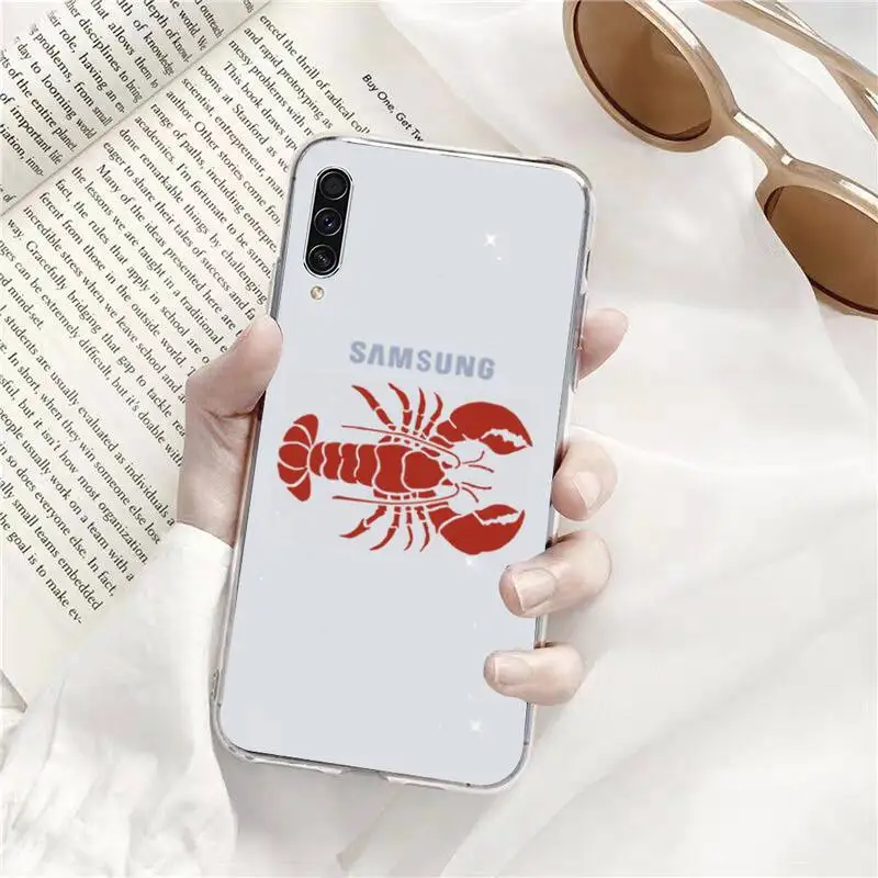 

Animal lobster Classic Phone Case Transparent for Samsung s9 s10 s20 Huawei honor P20 P30 P40 xiaomi note mi 8 9 pro lite plus