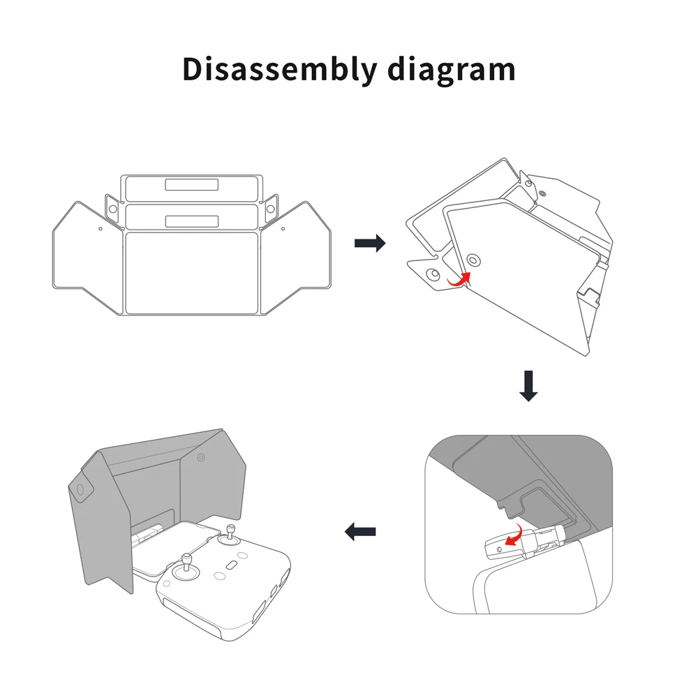 cynova for mavic air 22smini 2 remote control cover sun shade phone monitor hood for dji mavic air 2 sun hood drone accessorie free global shipping