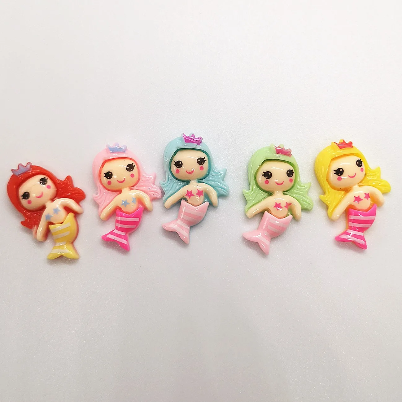 100 шт. Милая Русалка Принцесса с плоским основанием Кабошон Художественное