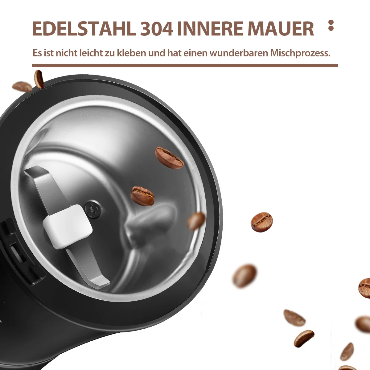 1000W Electric Coffee Grinder 304 Stainless Steel Blades Suitable for Household Bean Herbs Nuts Grains Salt Pepper Maker | Бытовая