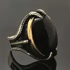 Креативный дизайн, инкрустированный черный циркон, Орел, кольцо с когтями, властный тренд, мужские украшения для вечеринок