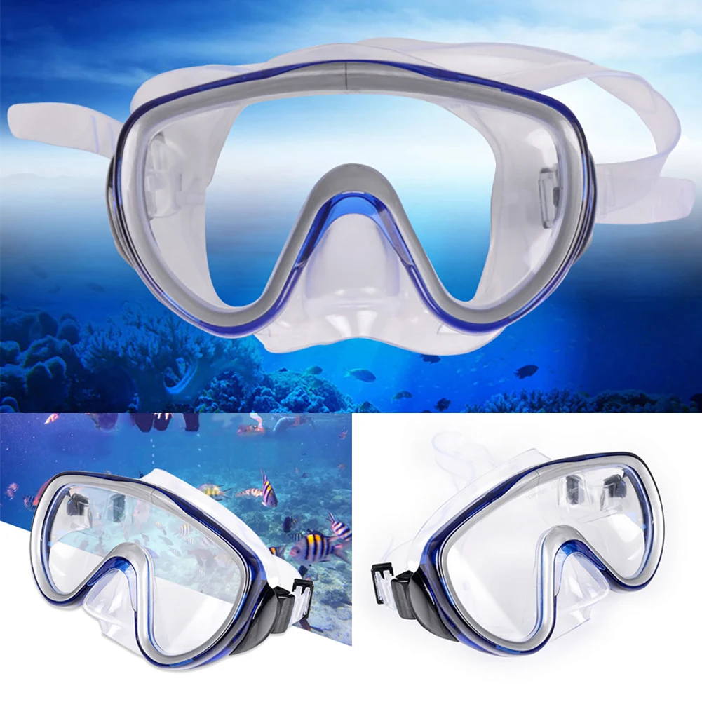 

Professional Swimming Goggles Tempered Glass Anti-Fog Goggles HD Dustproof Swimming Glasses Waterproof Adult Diving Eyewear