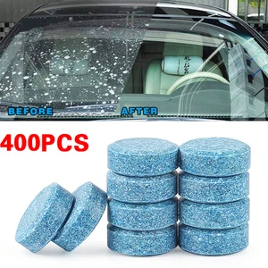 400pcs auto solid cleaner car windshield wiper glass washer compact effervescent tablets window repair car accessories free global shipping