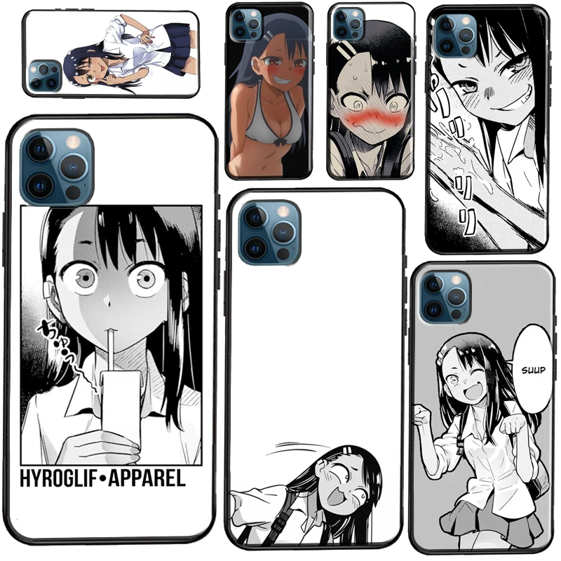 

Симпатичный мягкий чехол Nagatoro для iPhone 12 Pro Max 13 Mini 11 Pro Max X XR XS Max SE2 8 7 Plus, чехол для телефона