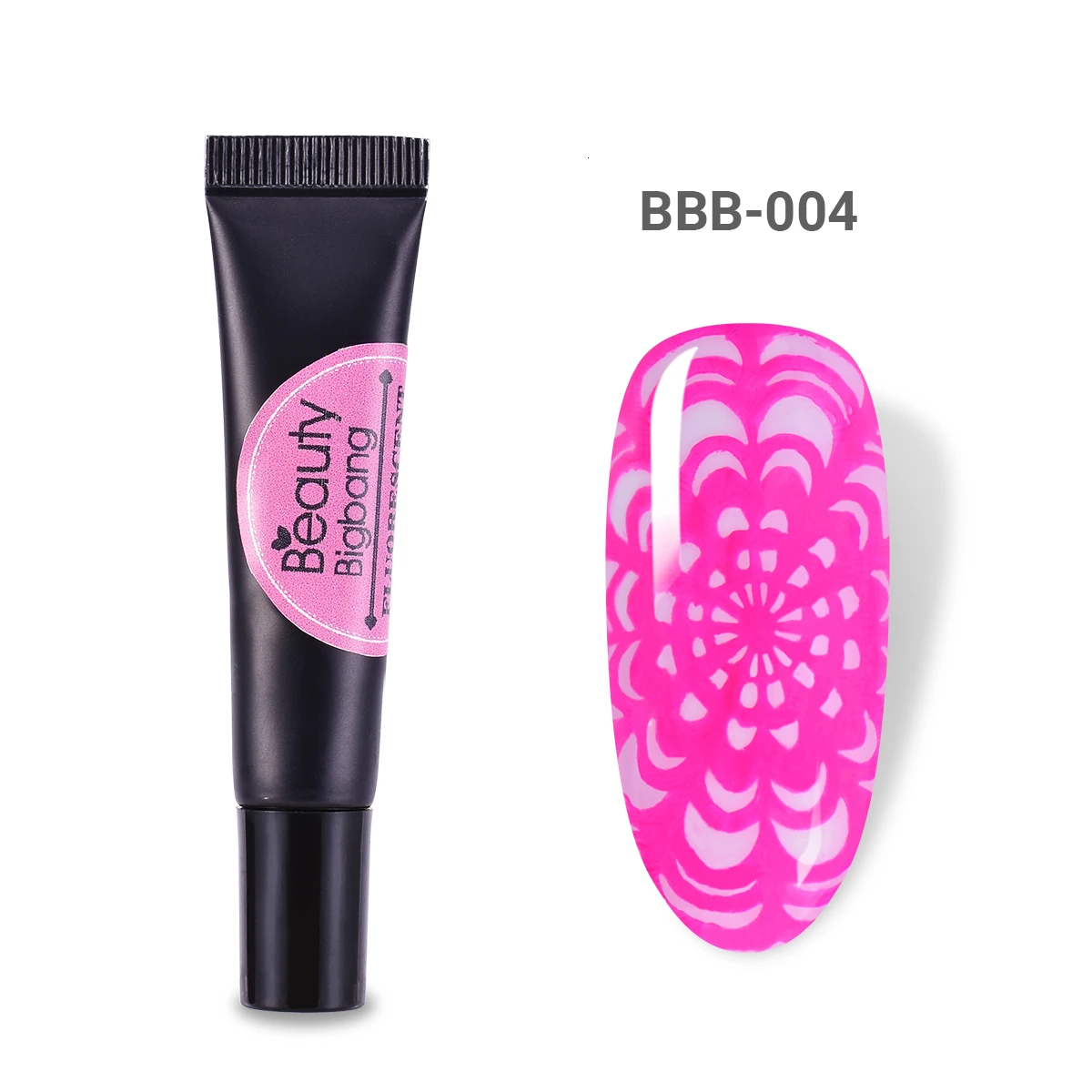 4A Beautybigbang 8 мл неоновый штамповочный Гель-лак флуоресцентный замачивающийся цветной лак светится в темноте для УФ-светильник для дизайна ногтей полигель - Цвет: 4A