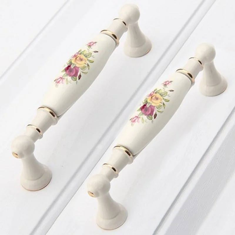 Ручка выдвижного ящика из цинкового сплава Керамическая Современная