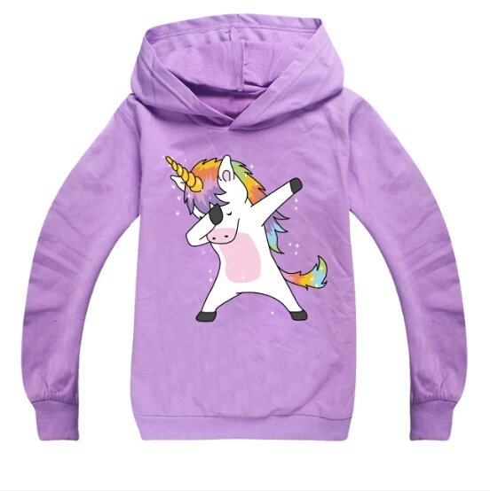 Толстовки с длинным рукавом для девочек Детская осенняя футболка капюшоном