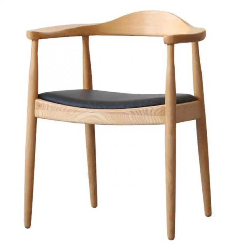 Кресло президентское из твердой древесины скандинавский стул на спине для