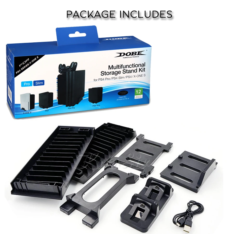 Подставка для хранения игровых дисков PS4 Slim Pro демонстрационная башня PS Play Station 4