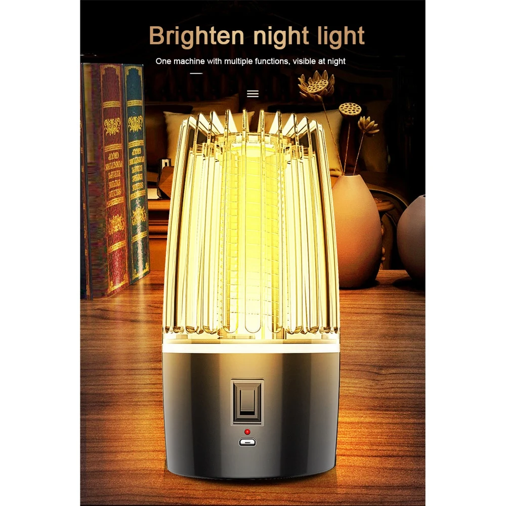 

4000mAh Rechareable USB Mosquito Killer Ultraviolet Night Light Anti Mosquito Repeller Light Fly Pest Trap Lamp Zapper Killer