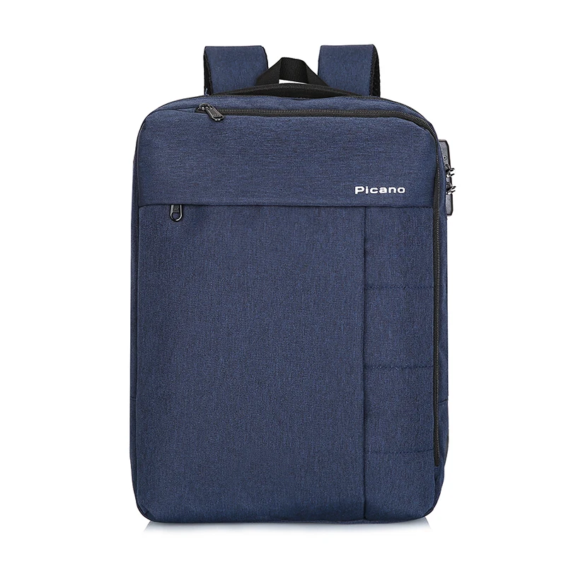 Blue KUBUG 15,6 дюймов ноутбук большой емкости бизнес рюкзак USB кодовый замок школьная сумка Мужская и Женская водонепроницаемая сумка - Цвет: Blue