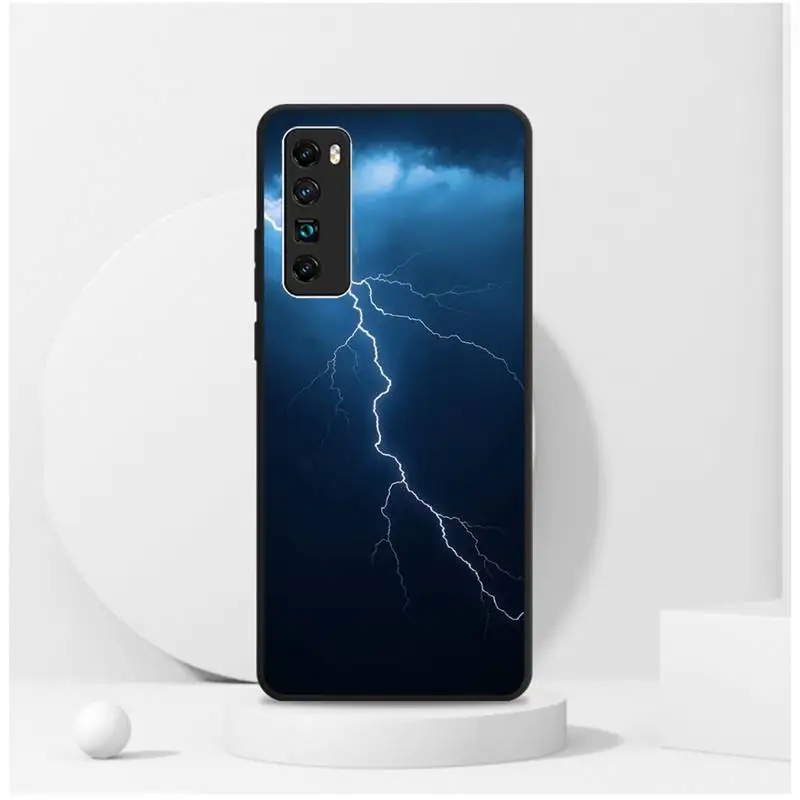 

Sky lightning Style Phone Case For Samsung S6 S7 Edge S8 S9 S10 E lite2019 S20 Plus Cover Fundas Coque