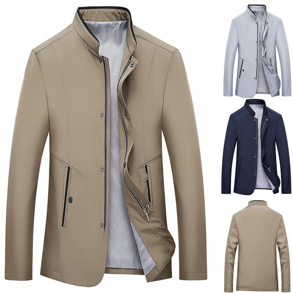 SAGACE Классическая модная мужская Повседневная Новая трендовая куртка с длинными