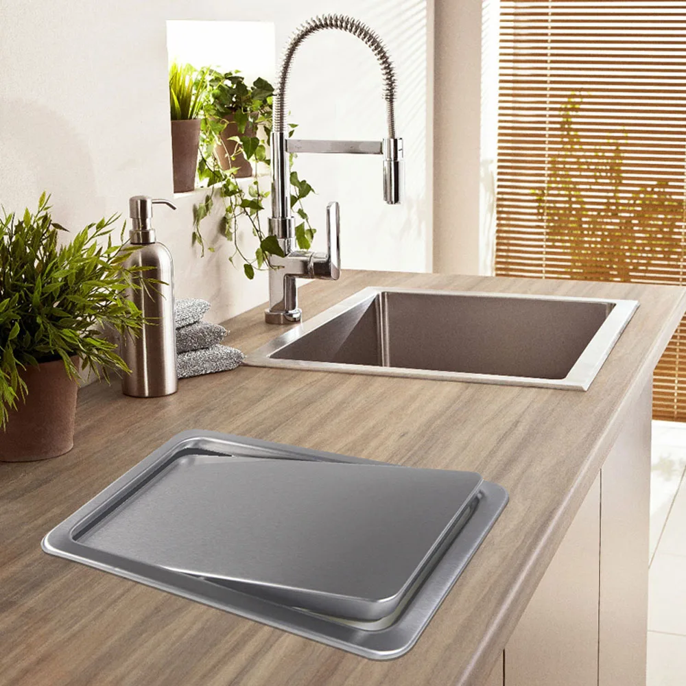 stainless steel flush recessed built in balance swing flap lid cover trash bin garbage can kitchen counter top ashcan swing lid free global shipping