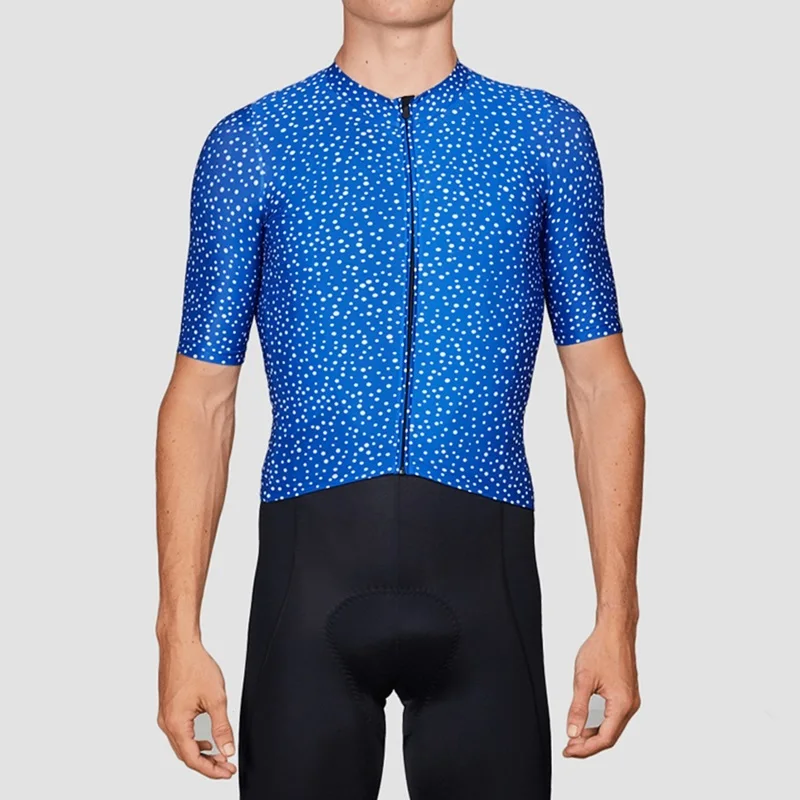 2019 командный костюм с черной овечкой Велоспорт темно синяя футболка коротким