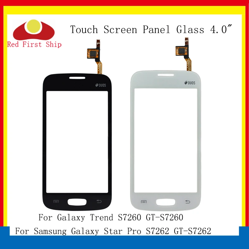 

10Pcs/lot For Samsung Galaxy Star Pro S7260 S7262 GT-S7262 Touch Screen Digitizer Panel Sensor S 7260 7262 LCD Glass