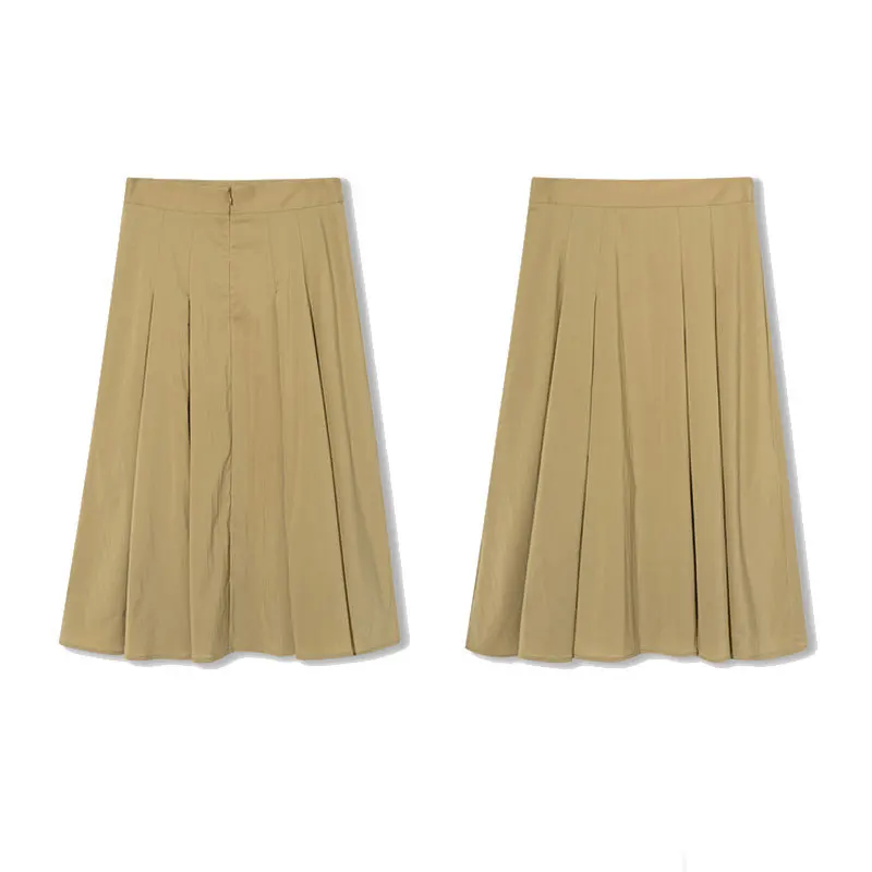 

Skirts Women 2021yfl 1c3940511 2021 Summer New Simple Retro High Waist Slimming Umbrella Skirt Skirt