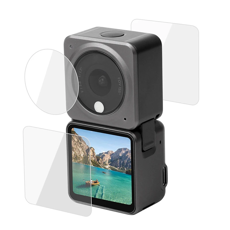 

Tempered Glass Screen Protector Cover Case for DJI Action 2 Lens Protective Film
